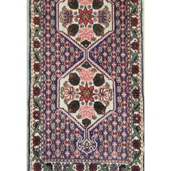 Very Fine Persian Senneh Runner 293cm x 50cm – Blue Tones Super Fine Wool