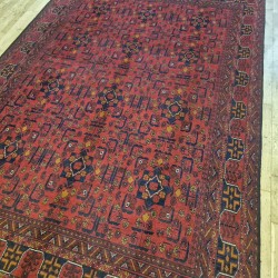 Fine Afghan Khan Mohammadi Rug 291x200cm – Rich Red & Blue Wool Rug with Unbeatable Value