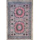Ersari Rug 90cm x 61cm – Silver Grey Background Tribal Rug Hand-Knotted Ersari Rug 90cm x 61cm – Silver Grey Background Tribal Rug Hand-Knotted
