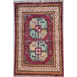 Ersari Rug 90cm x 60cm – Terracotta Tones Handmade Wool Rug 