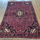 Persian Hossainabad Rug 235cm x 160cm – Traditional Red Hand-Knotted Carpet Persian Hossainabad Rug 235cm x 160cm – Traditional Red Hand-Knotted Carpet
